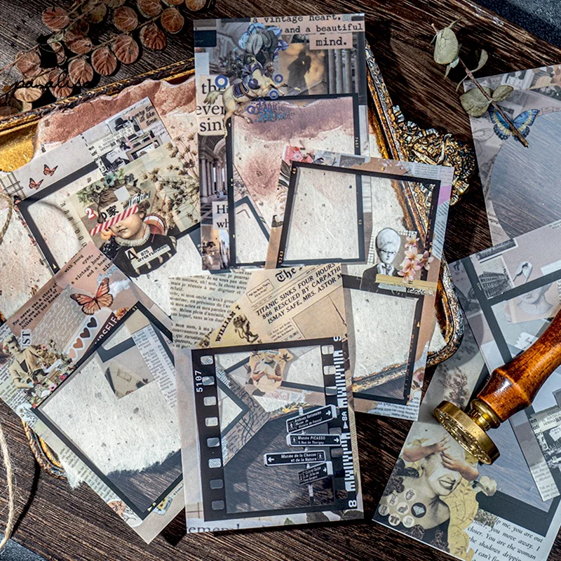 Vintage Frame Sticker Pack - 8 Style Scrapbooking & Handmade Craft Stickers
