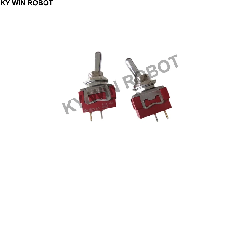 

1PCS/LOTS AJ41100 import Japan panasonic power button 2 legs 2 gear rocker toggle switch 10A250V aperture 12MM