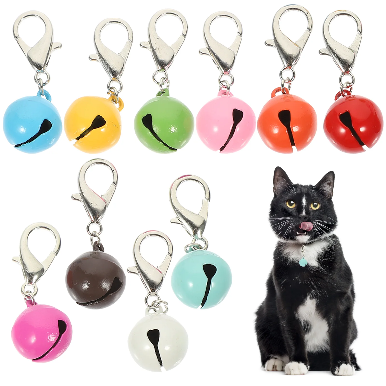

10Pcs Cat Dog Collar Bells Pet Collar Bells Pet Collar Hanging Bells Pet Collar Accessories