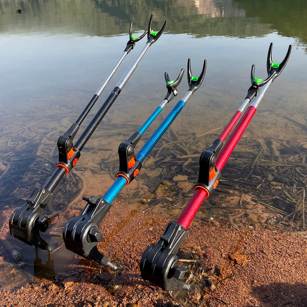 Adjustable Retractable Fishing Rod Stand Bracket Power Support Rack Carp  Pole Multi-purpose Folding Holder Fishing Accessories