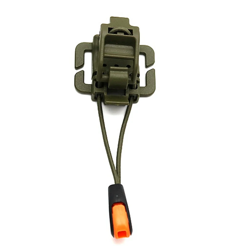 Tactical Molle Attach Vest Backpack Hanging Buckle Gear Clip Multifunction Hanging Buckle Elastic Rope Clip Flashlight Holder