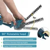 2 IN1 Electric Hedge Trimmer Cordless Rechargeable Handheld Weeding Pruning Shear Shrub Mower Garden Tool For Makita 18V Battery 3