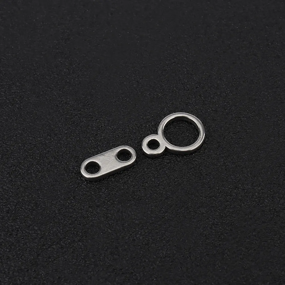 2PCS DIY Titanium Alloy Accessories Connector Keychain Zipper Necklace Pendant Accessory Ultra-Light Outdoor Small Tool titanium keychain