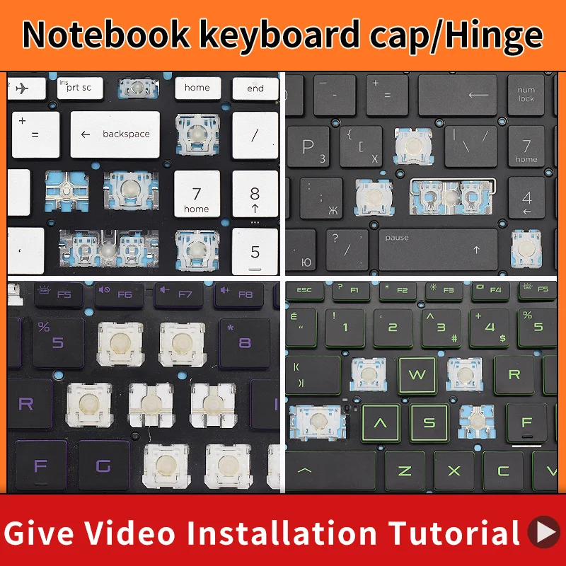 Sostituzione Keycap Key Cap Cerniera Per Hp Pavilion 15-Da 15-Cx 15-Db 15-Dx 15-Dr 15-Cn 15-Cs 15-Cr 15-Cw 17-By 17-Ca Tastiera