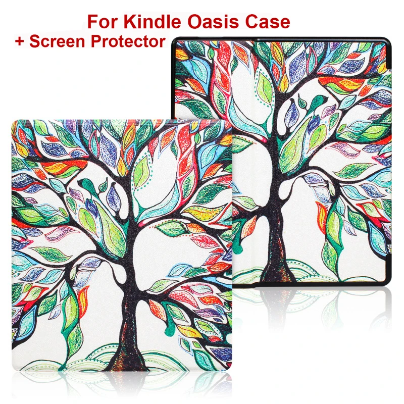 Premium PU Leather Book Cover with Screen Protector and Auto Sleep/Wake Function