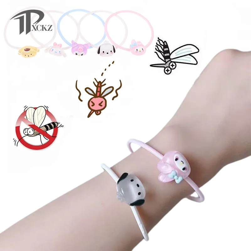 

1pcs Sanrio Mosquito Bracelet Repellent Patches Stickers Natural Plant For Kids Anti-mosquito Carrying Essential Oil Bracelets