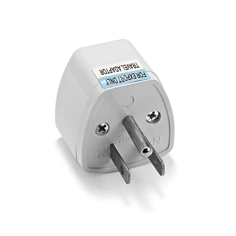 

100pcs Universal USA Plug Adapter 3 Pin EU AU UK To American US Travel Power Adapter Electric Plug Converter Socket Outlet