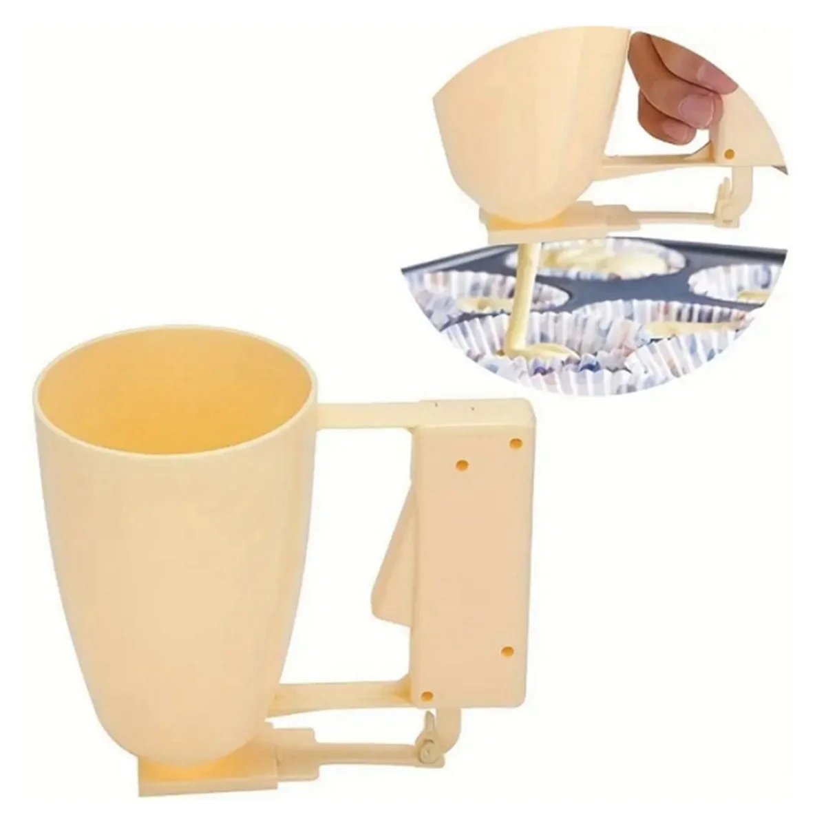 Middle Eastern Meatball Maker Handheld Batter Dispenser Meatball Maker Yellow
