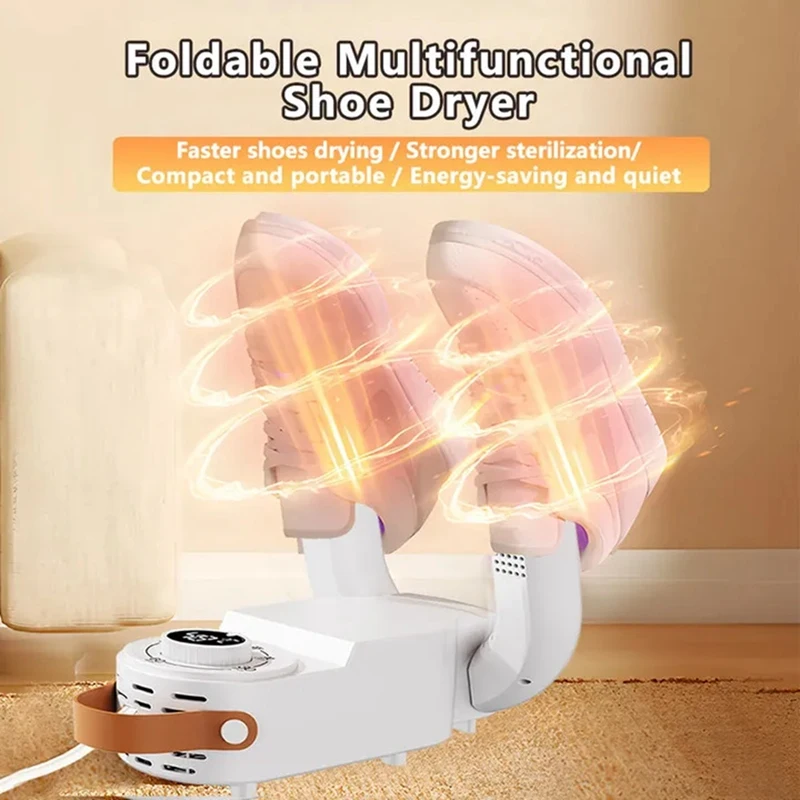 AB43 Intelligent-Timer-Shoe-Dryer-Adjustable-Dryer-Quick-Drying-Deodorizing-Sterilizing-Shoe-Dryer-Household-Shoe-Heater-US-Plug