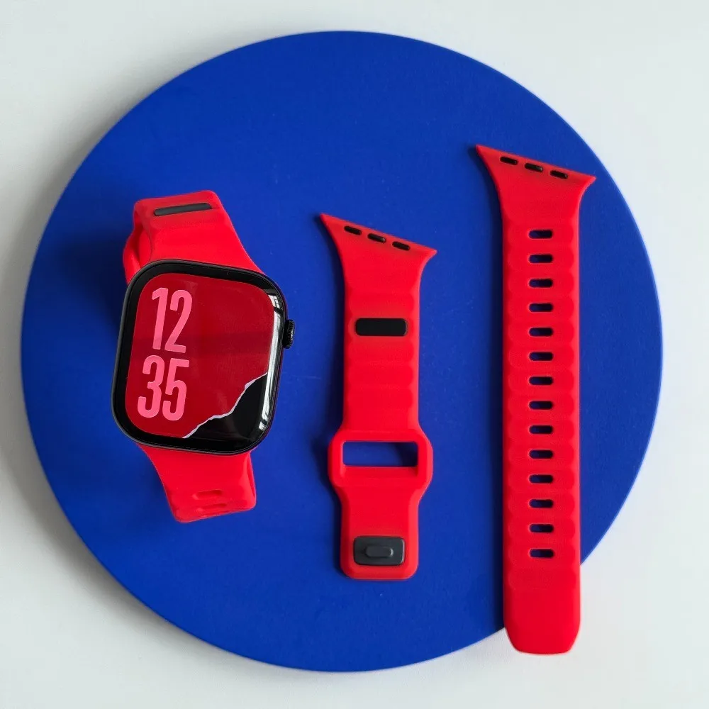 ตัวเลือกสินค้า สายซิลิโคนแฟชั่นสำหรับ Apple Watch หลายขนาด