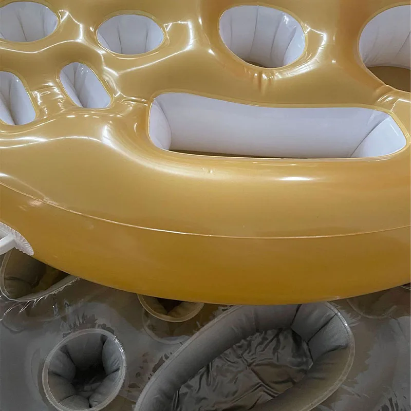 Inflatable Pool Float Beer Drinking Cooler Table Summer Bar Tray Beach Swimming Ring Party Bucket Cup Holder for Swimming Pool