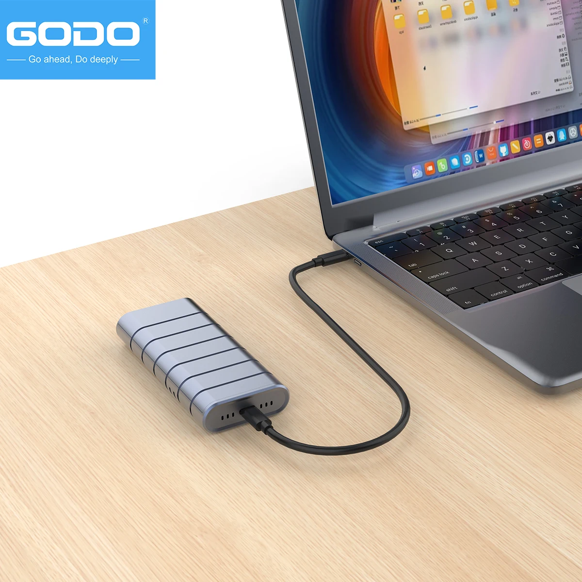 GODO 40Gbps USB 4.0 M.2 NVMe SSD Enclosure M2 To Type-c 4.0 Solid State Drive Case Compatible with Thunderbolt 4/3 USB 3.2/3.1/3