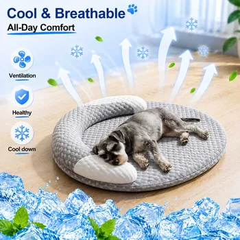 Ice Silk Cooling Pet Bed 1