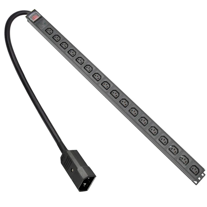 

Network Rack PDU aluminium alloy Power Strip 17 Ways C13 output socket With SPD C14 C20 US L6-30P EU UK Little South Africa PLUG