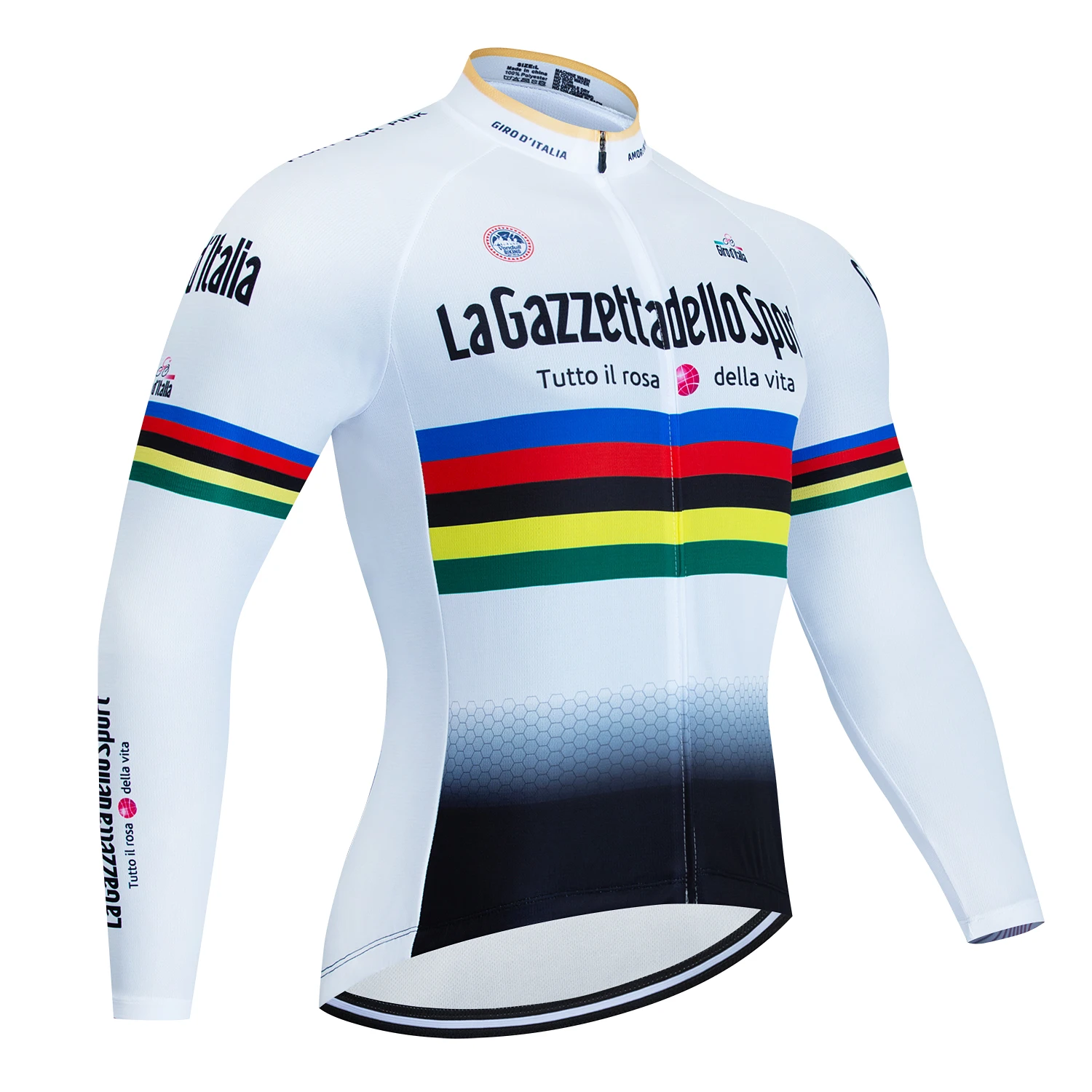 Tour De Giro D'ITALIA 가을 MTB 자전거 의류, 로드 남성 의류, 통기성 용수철 자전거 셔츠, 긴 소매 사이클링 저지