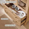 Tall Arched Kitchen Pantry, Modern Farmhouse Wood Kitchen Storage Versatile Cupboard, Dining Room, Bathroom 5