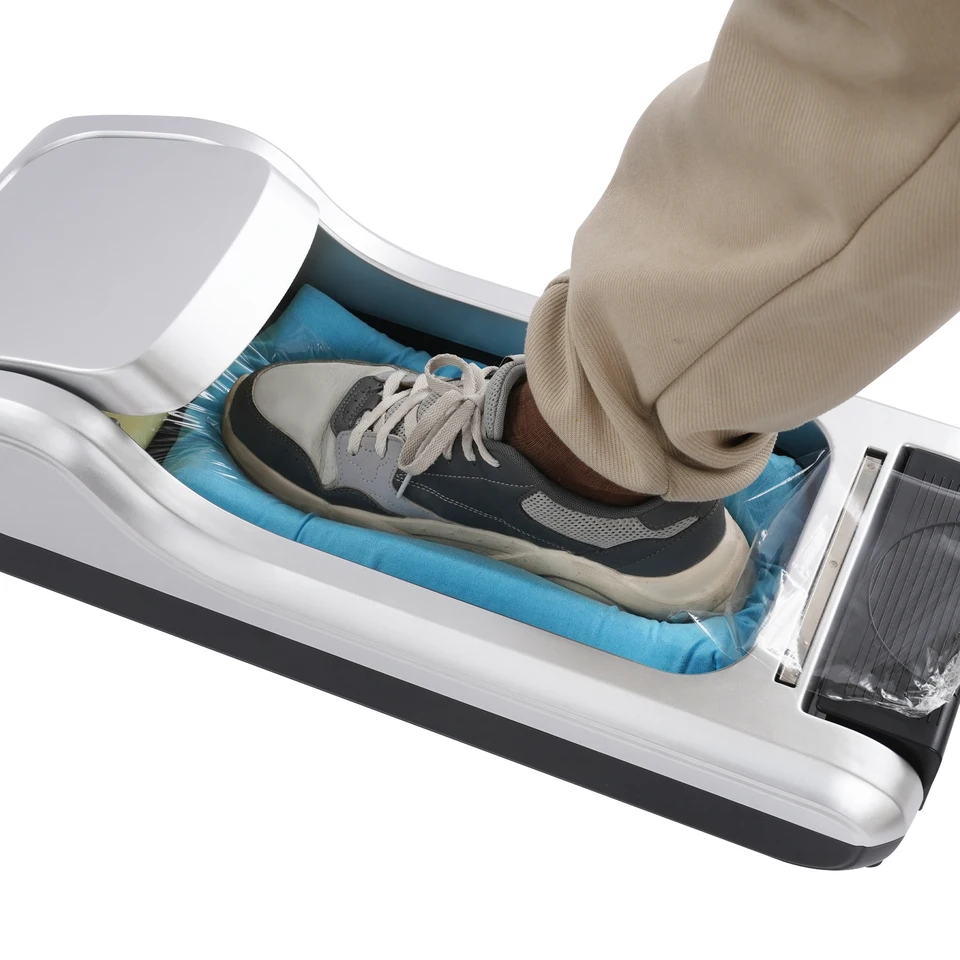 Shoe Film Dispenser Machine with Three Film Rolls