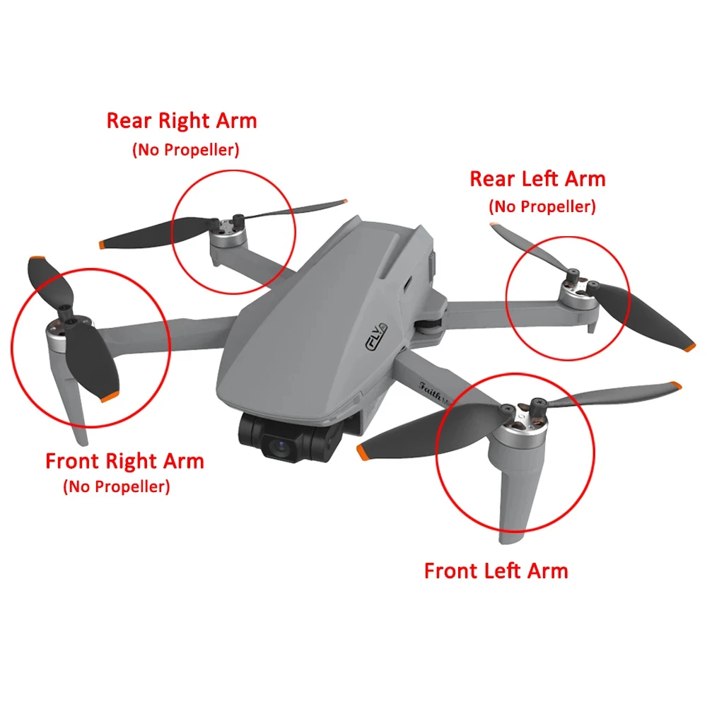 CFLY Faith Mini Arm Parts Original Front Right Arm for Faith Mini Drone Drone Arm Accessories Drone Arm Shell