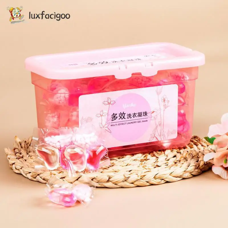 Anti-mite Multi-effect Three Cavity Laundry Beads Fragrance Laundry Balls Washing Cleaner Grass Chemistry For Home Beads