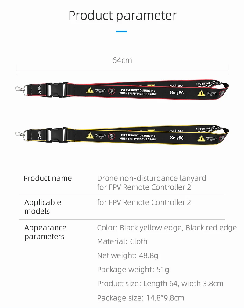 Description Picture 3 of itemWiden Lanyard for DJI Avata / FPV Remote Controller 2 Non-disturbance Neck Strap Hanging Shoulder Sling Drone Accessorie