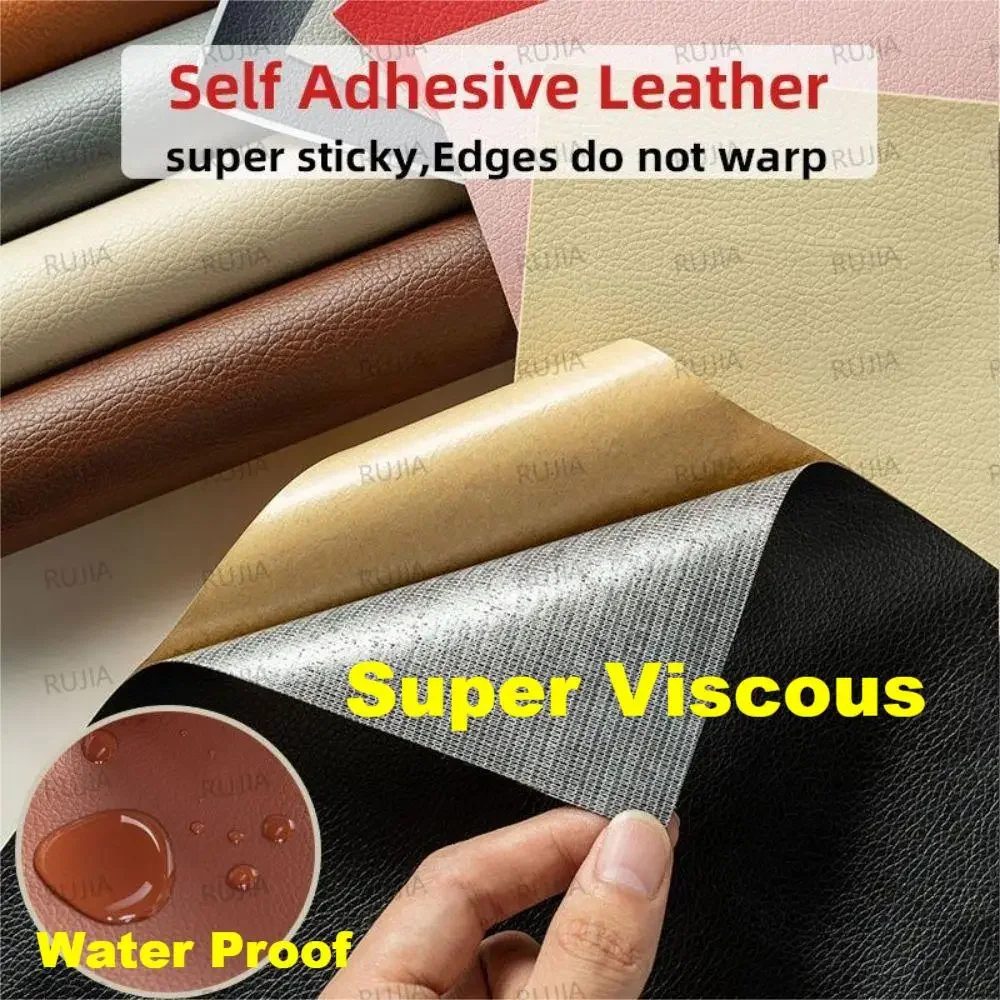 50cmx138cm Self Adhesive Leather Repair Kit Patch For Sofa Car Sticker Seat Fix PU Leather Patch ultra thin DIY Refurbishing Kit leather repair tape leather repair sticker leather patch leather repair leather repair material leather repair patch self adhesive leather sticker