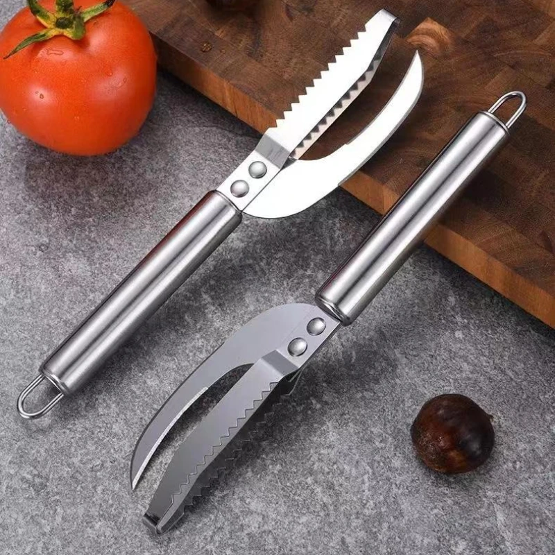 3 In 1 Stainless Steel Fish Scale Knife Cut Scrape Dig Knife Scraper Sawtooth Peelers Scraping Boning Filleting Cooking Tools fish scale cleaner fish scales scraper fish scale scraper