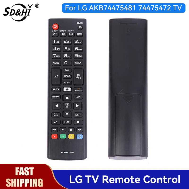 Telecomando Universale Sostitutivo AKB74475481 Per TV LG – Nero, Batterie Non Incluse