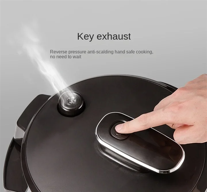 Description Picture 6 of item110V/220V Kitchen Smart Appliance with High-Pressure Dual Pots, Non-Stick Interior and Steaming Function, Electric Rice Cooker