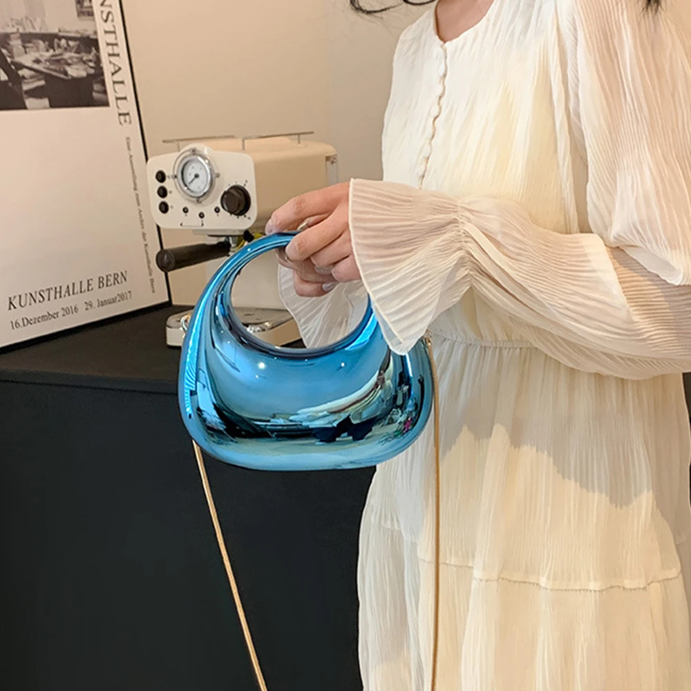 Candy Color Acrylic Clutch Handbags Luxury Designer Bags for Women Clip Cloud Evening Bag Ladies Chains Wedding Crossbody Bags