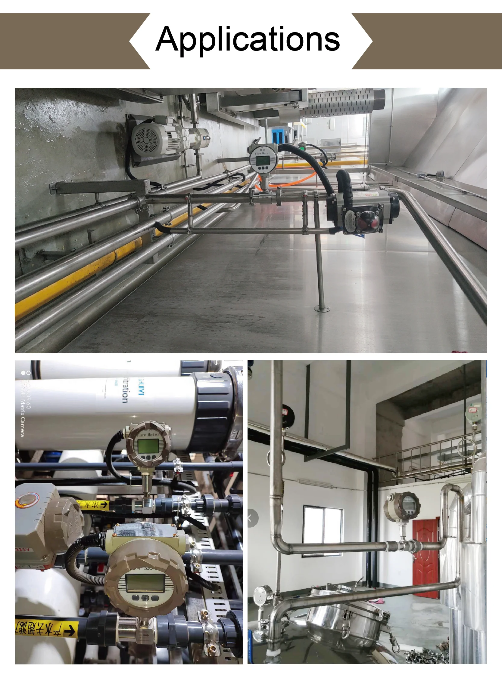 Stainless Steel Turbine Flow Meter RS485 4-20mA Pulse Output Threaded Digital Fl