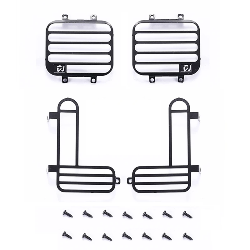 

For MN D90 MN99S Front And Rear Light Lamp Guards Lampshade Light Cover Guard Grille 1/12 RC Car Upgrades Parts