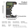 BT189 Battery Tester LCD Display Universal Battery Checker for AA AAA 9V 1.5V/3V Button Cell Batteries Monitor LED Digital 6