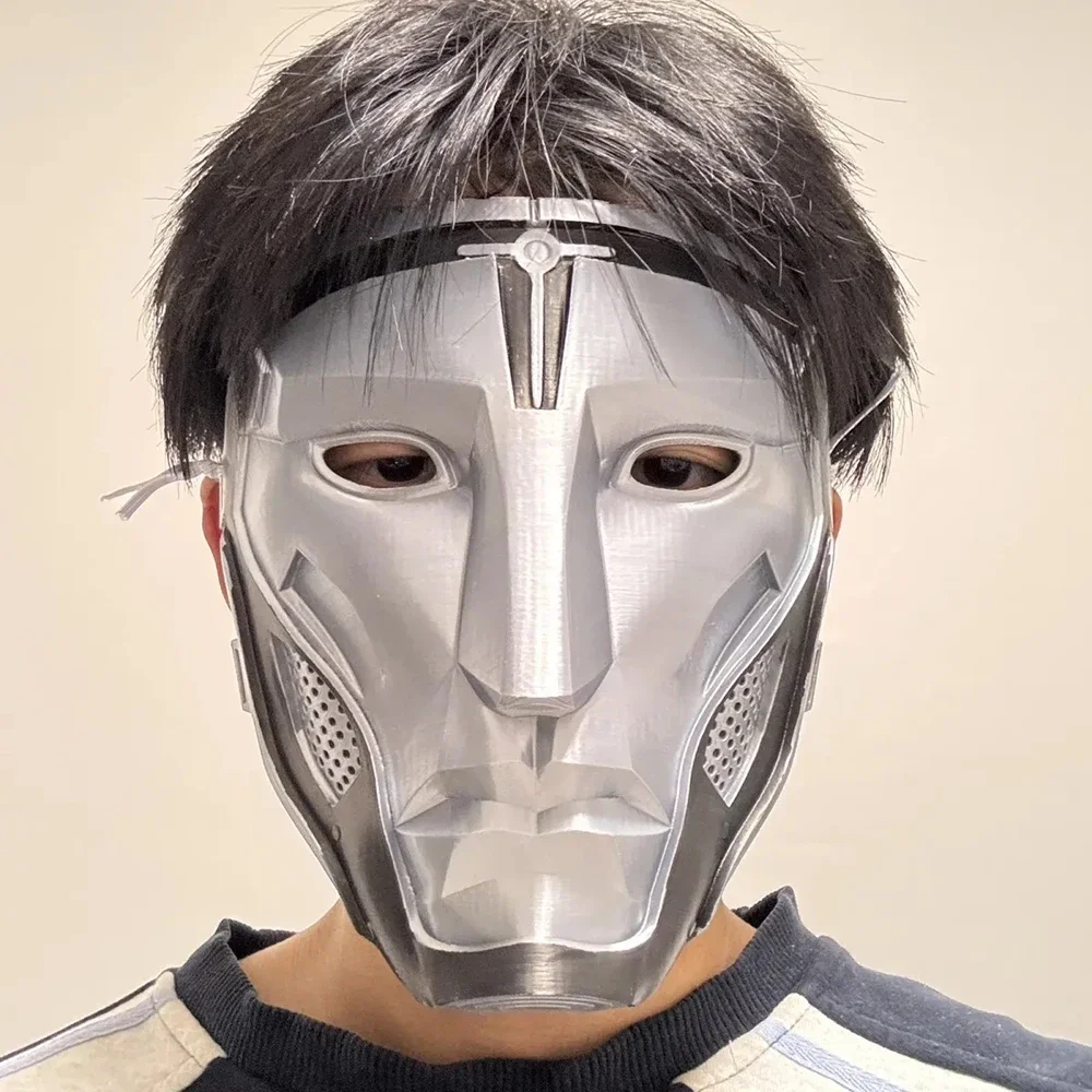 3D Printed Mech Helmet Cosplay Prop for Halloween and Events
