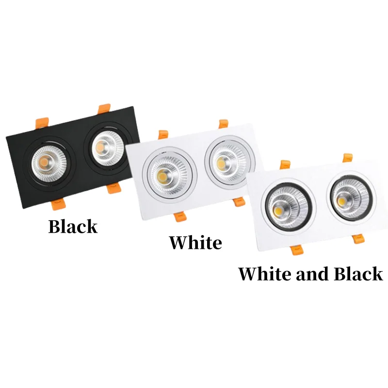 Recessed Double LED Dimmable Downlight COB 7w 12w 15W Spot Decoration Room Ceiling Lamp AC 220V LED Panel Lights Spot Kitchen led downlight recessed ceiling spotlight ceiling lamps