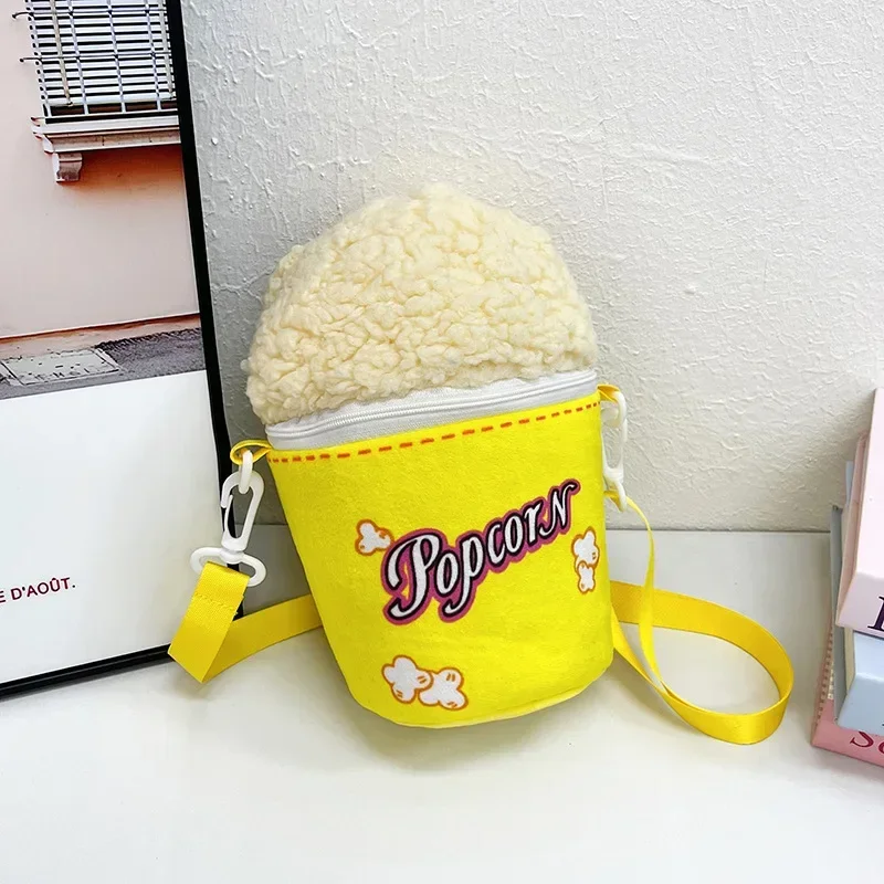 Women Creative popcorn Bucket Bag Cute Girl Student small shoulder bag 6