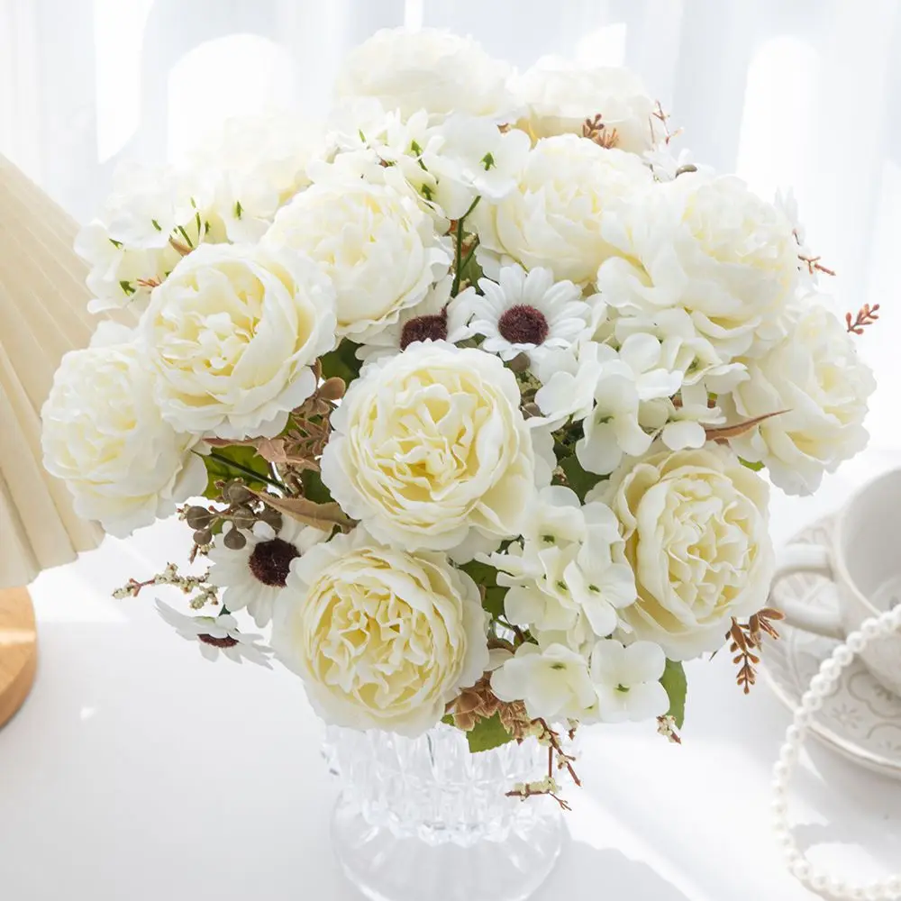 Künstliche Blumen, Seide, persische Pfingstrose, Outdoor, Garten, Festival, Hochzeit, Brautsträuße, Zuhause, Zimmer, DIY, Kunst, Geschenkbox, Scrapbook-Dekor – Detail 1