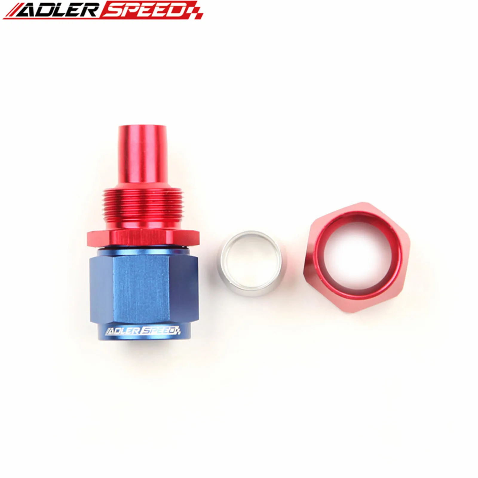Swivel Hose End Fitting Pipe Straight Adapter Fitting Universal PTEF AN4 AN6 AN8 AN10 AN12 Straight 0 Degree Reusable Swivel PTFE Hose End Fitting
