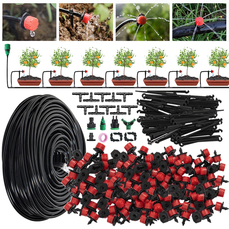 Garden Drip Irrigation Kit Automatic Plant Watering System Adjustable