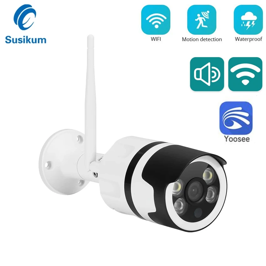 Yoosee Waterproof WIFI IP Camera 1080P Two Ways Audio Smart Home Outdoor Security Wireless Bullet Camera 5mp wifi ip camera indoor smart home camhi app two ways audio 355 degree rotation pan tilt wireless cctv camera with rj45 port