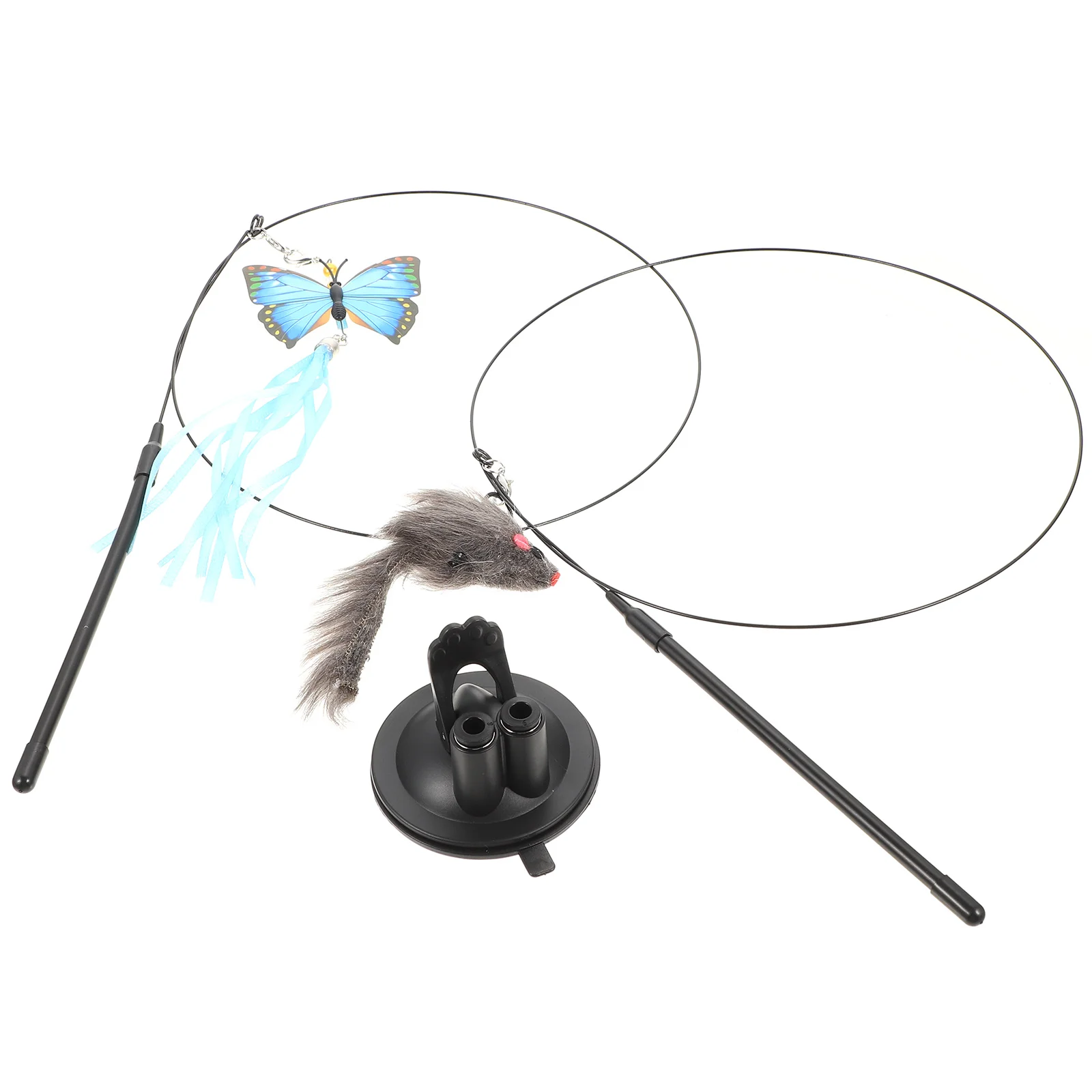 

Handheld Kitten Teaser Interesting Teaser Stick Household Teaser Toy Cat Accessory