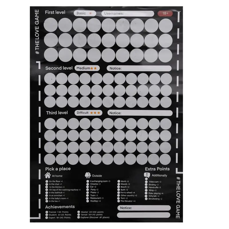 100 Things to Do Between Couples Valentine's Day Ideas Couples Games 100 Dates Scratch Off List Scratch off Poster