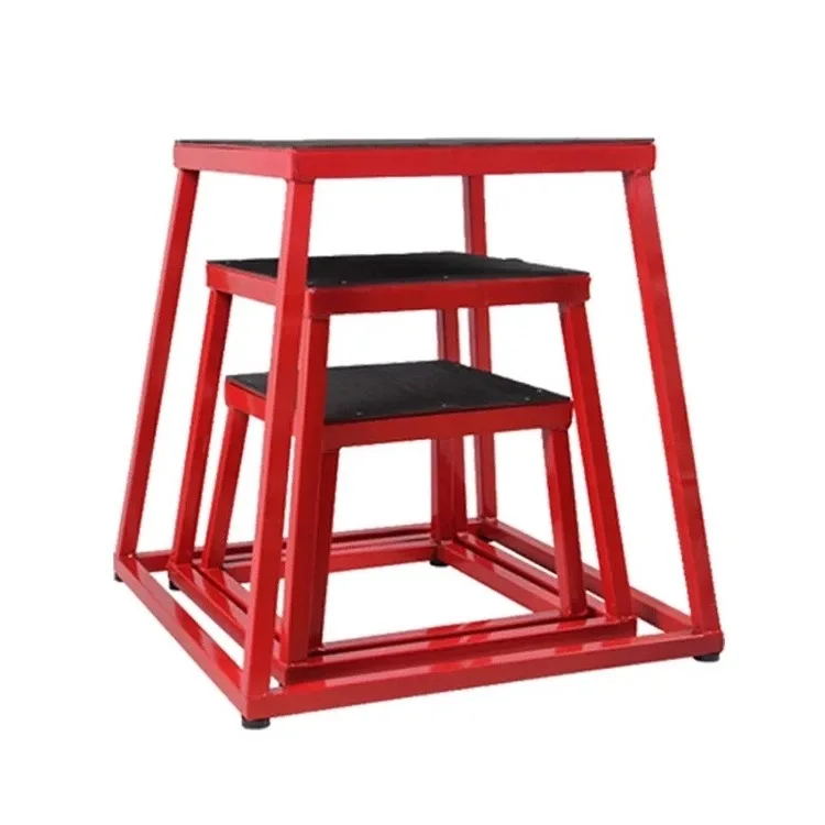 Gym Fitness Equipment Steel Jump Exercise Set of Box Jump Plyo Boxes