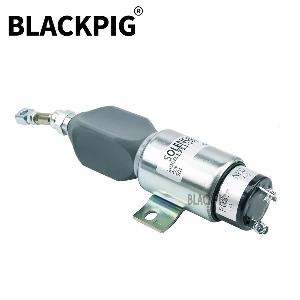 NO 타입 1751 디젤 엔진 정지 솔레노이드 밸브 전자식 연료 차단 스위치 발전기 부품 DC12V 24V