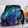 Print  Wolf Pattern King Queen Size All Super Soft Lightweight Blanket for Bed SofaWarm 4