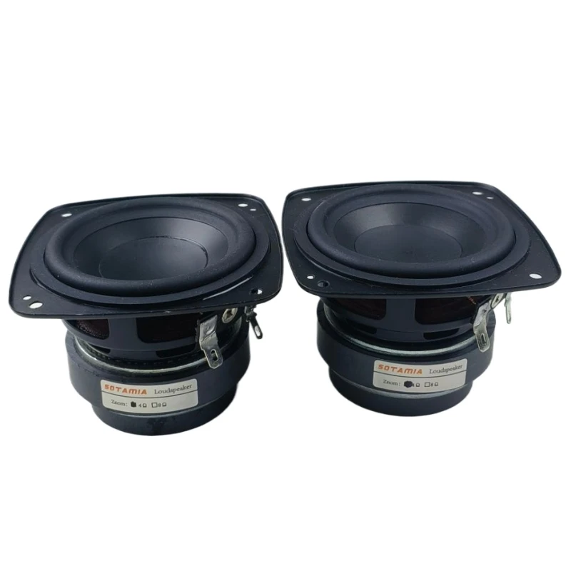 SOTAMIA 2Pcs 3 Inch Full Range Speaker 4 Ohm 25W Sound Audio Bluetooth Speaker Music Home Theater Loudspeaker For JBL Boombox 3