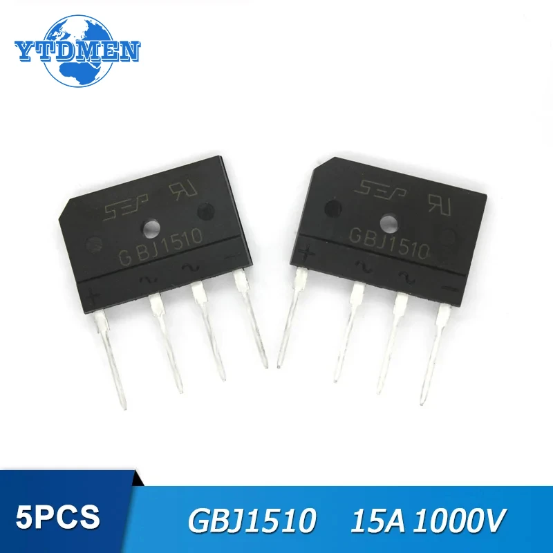 Diode Bridge Rectifier Kit GBJ1510 GBJ2510 GBJ3510 GBU1510 GBU3510 5PCS diode bridge rectifier electrical rectifier diodes rectifier diodes electrical diodes electrical component electronic component