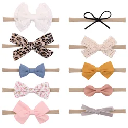 Baby Girl Bows and Headbands for Toddler Toddler Nylon Hairbands Baby Headband with Bows Toddler Headband Hair Accessories