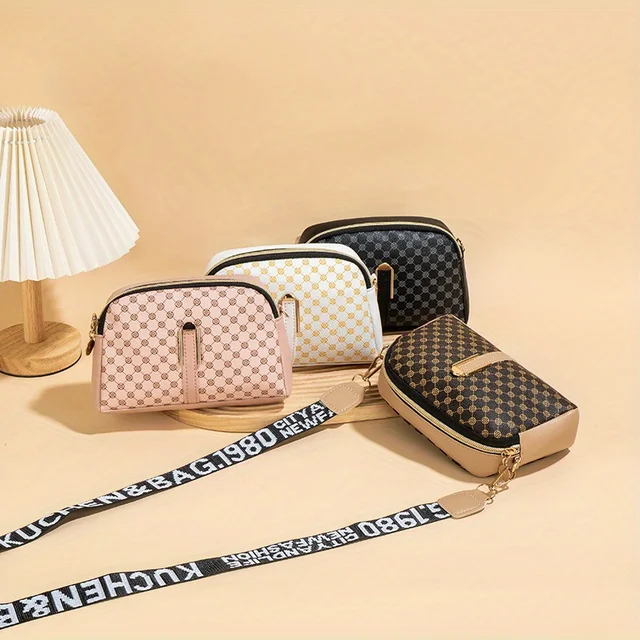 Retro simple daily versatile ladies messenger bag polka dot messenger shell bag for trendy ladies fine beautiful women bag