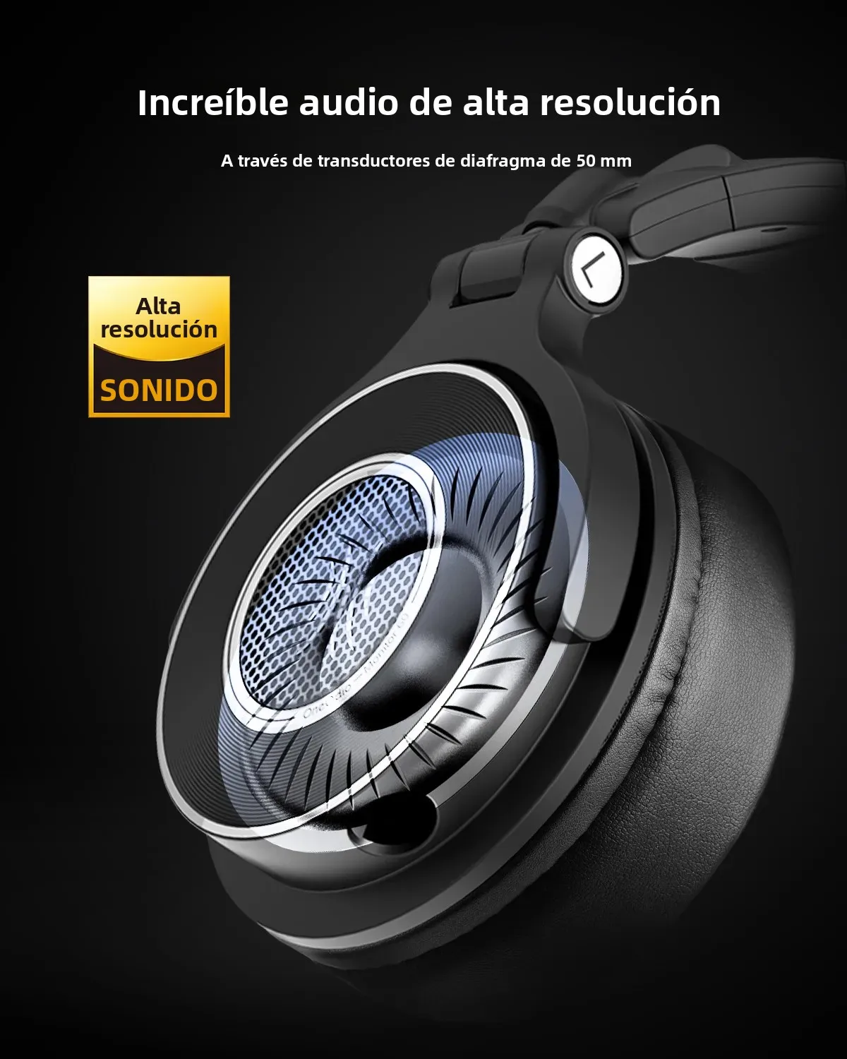 Auriculares OneOdio Para DJ Y Estudio - Plegables, Con Micrófono, Sonido Profesional De 50mm