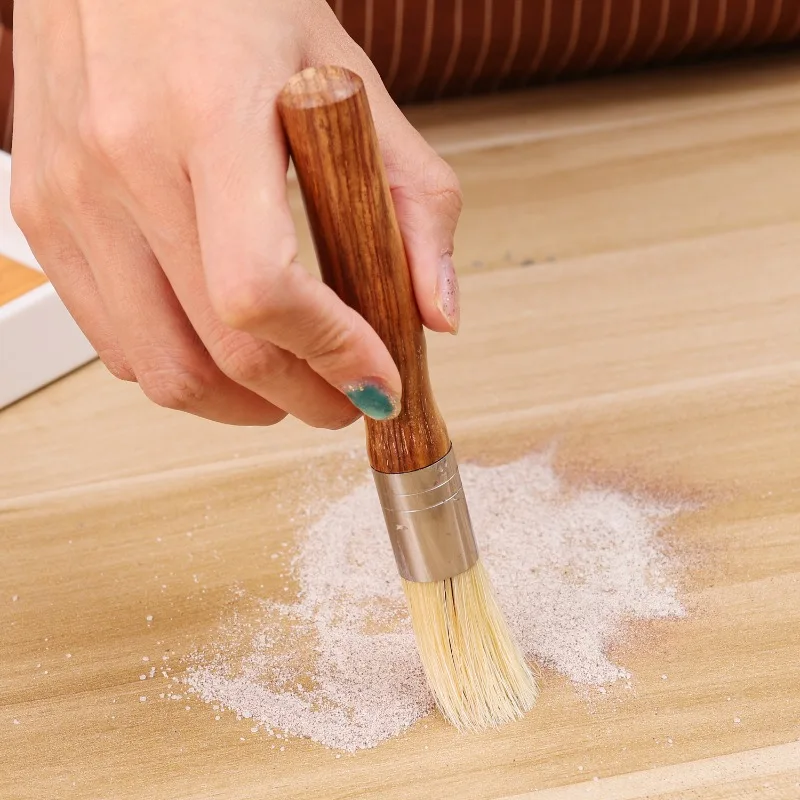 Vintage Espresso Machine Cleaning Brush with Solid Wood Handle and Natural Bristles - Coffee Grinder and Machine Accessory